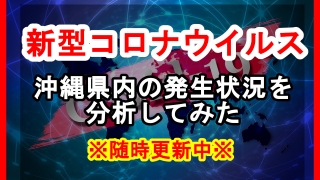 沖縄県内の新型コロナウイルス感染状況を分析してみた※随時更新
