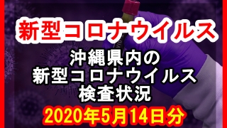 【2020年5月14日分】沖縄県内で実施されている新型コロナウイルスの検査状況について