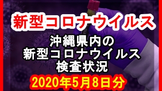 【2020年5月8日分】沖縄県内で実施されている新型コロナウイルスの検査状況について