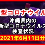 【2021年6月11日分】沖縄県内で実施されている新型コロナウイルスの検査状況について