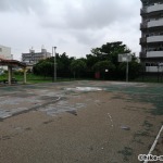 【2021年】連結型の巨大遊具が楽しすぎる！沖縄市の黒潮公園は広場と巨大遊具が魅力的な公園です！_バスケットコート2