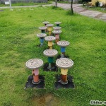 【2021年】連結型の巨大遊具が楽しすぎる！沖縄市の黒潮公園は広場と巨大遊具が魅力的な公園です！_バランス踏み台