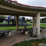 【2021年】連結型の巨大遊具が楽しすぎる！沖縄市の黒潮公園は広場と巨大遊具が魅力的な公園です！_休憩所4